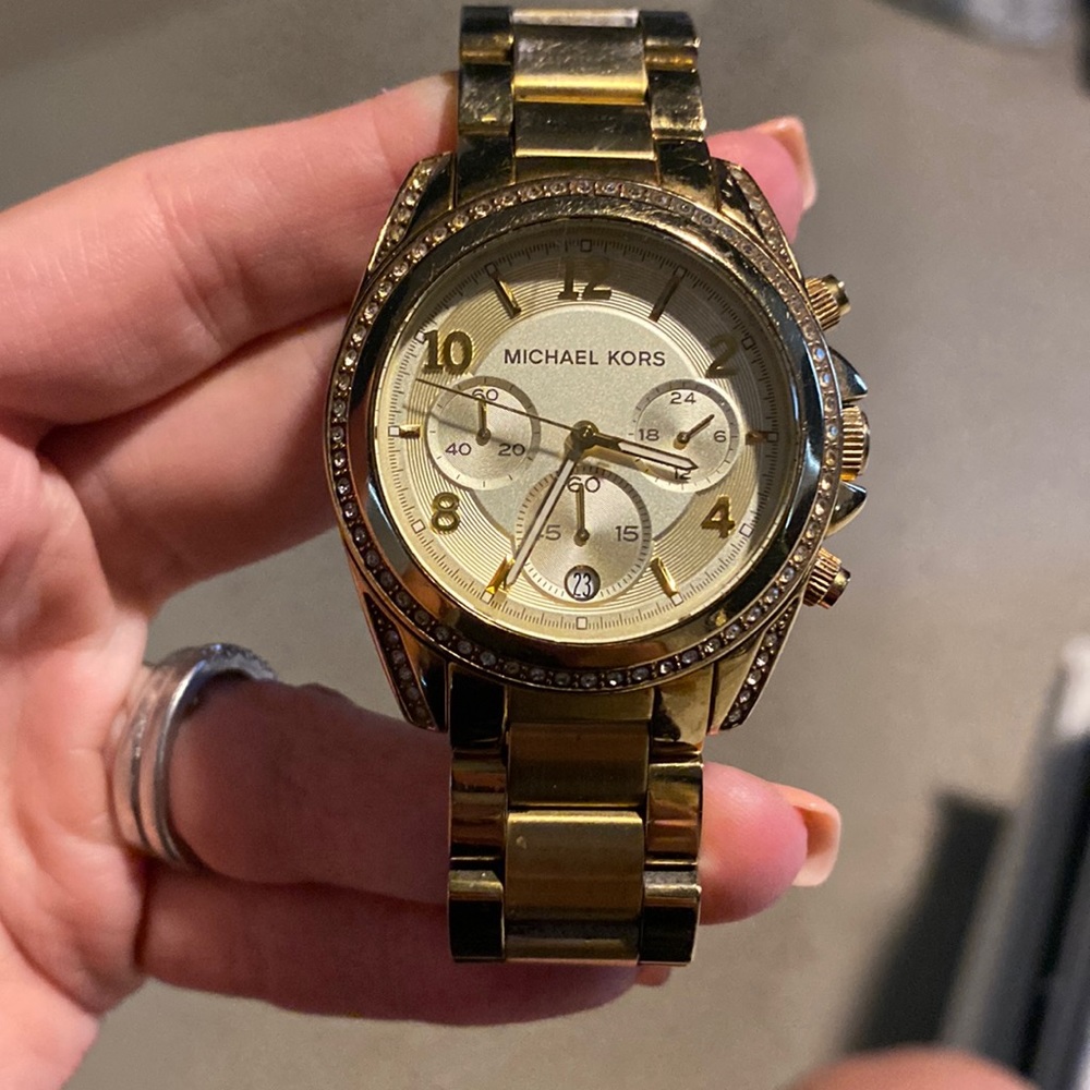 Gold Michael Kors watch